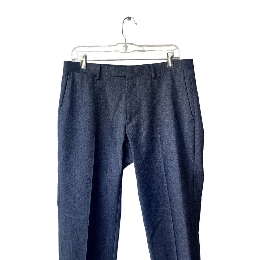 Banana Republic Dress Wool Size 31X30 Modern Slim‎ Navy Blue Gray Pants